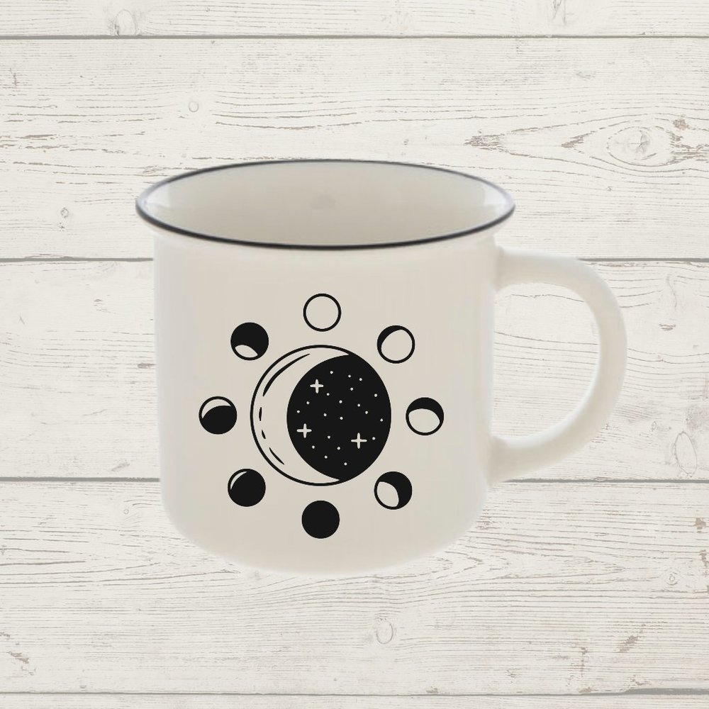 Moon Phases Ceramic Mug